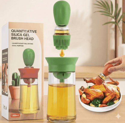 Kitchen Utensils Set with Oil glass bottle