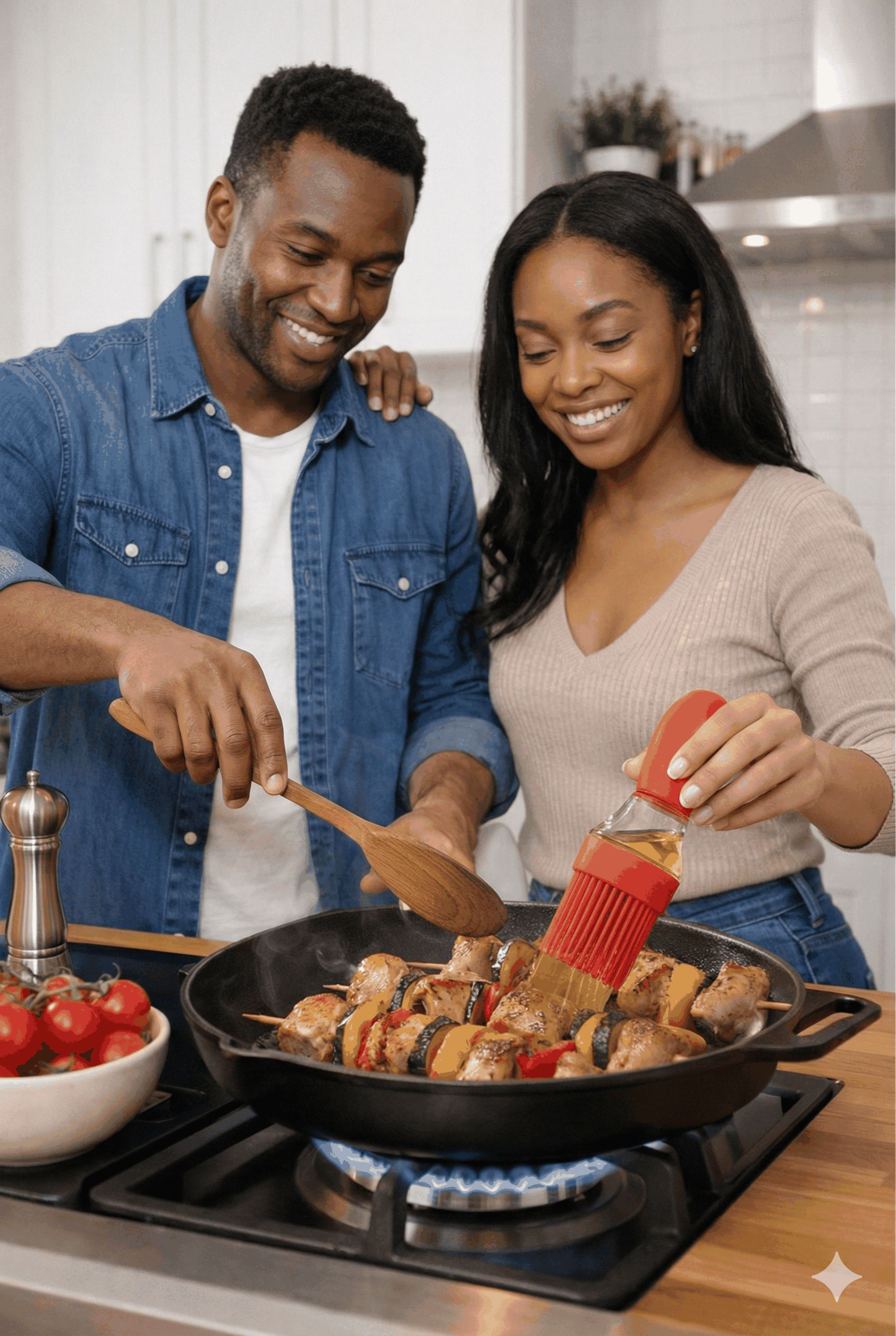 Kitchen Utensils Set with Oil glass bottle