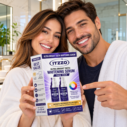 ITZZO® Purple Teeth Color Corrector Serum Twin Pack – 2 × 30 mL, Peroxide-Free