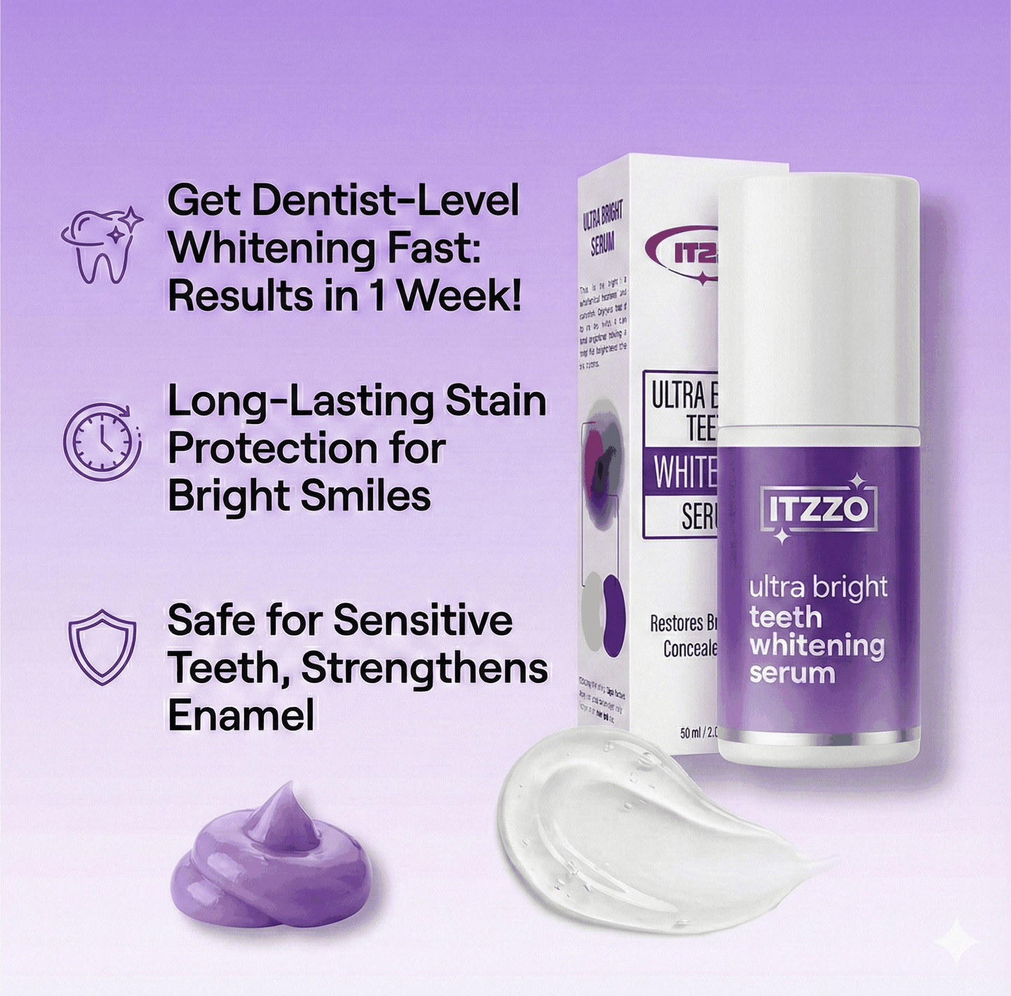 ITZZO® Purple Color Corrector Toothpaste