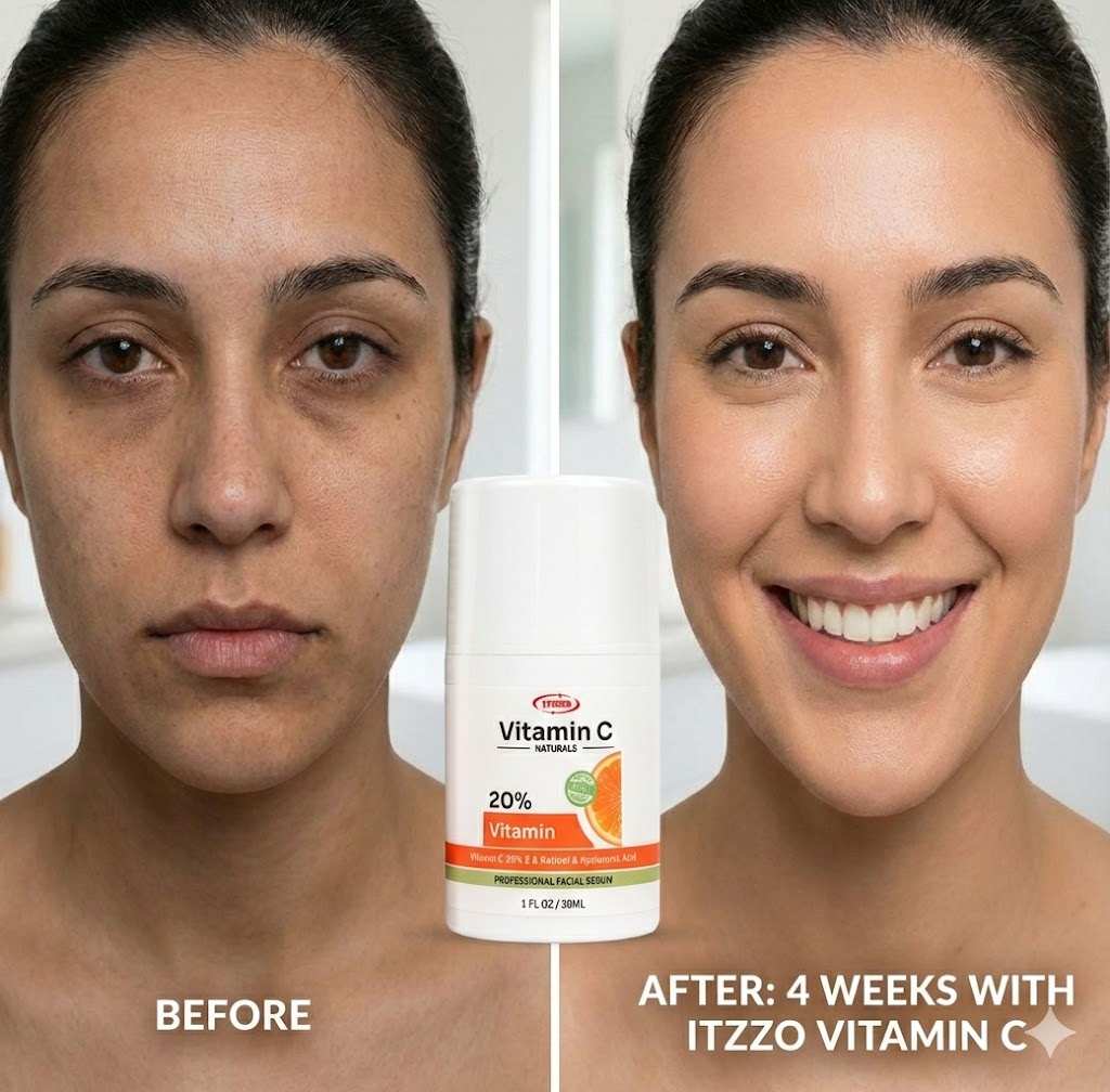 ITZZO Vitamin C Face Serum with Hyaluronic Acid & Retinol