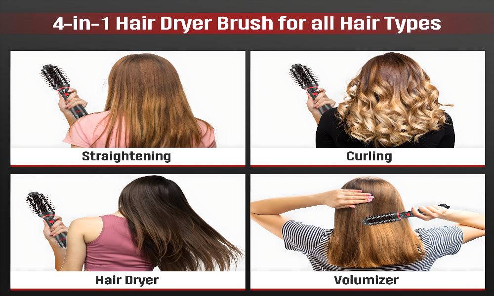 ITZZO® 4-in-1 Hair Dryer Brush & Volumizer