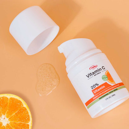 ITZZO Vitamin C Glow Serum with orange slice in Dual Serum Skincare Set