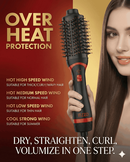 ITZZO® 4-in-1 Hair Dryer Brush & Volumizer