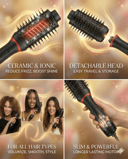 ITZZO® 4-in-1 Hair Dryer Brush & Volumizer