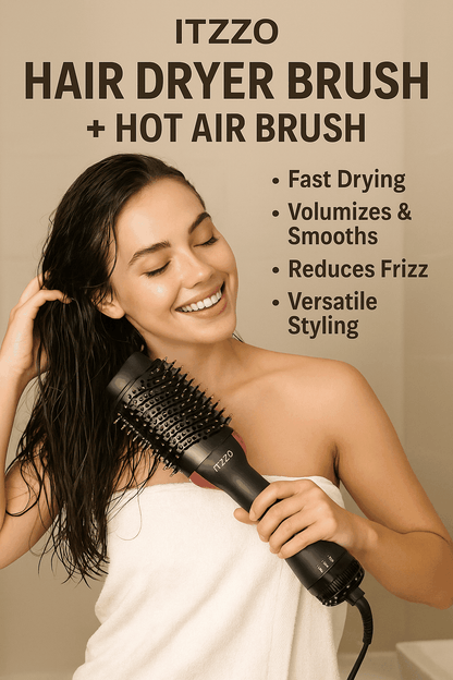ITZZO® 4-in-1 Hair Dryer Brush & Volumizer