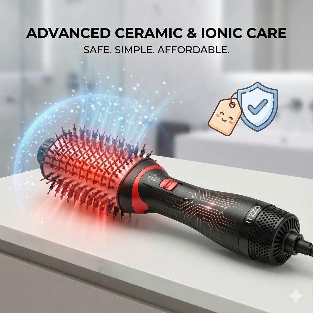 ITZZO® 4-in-1 Hair Dryer Brush & Volumizer