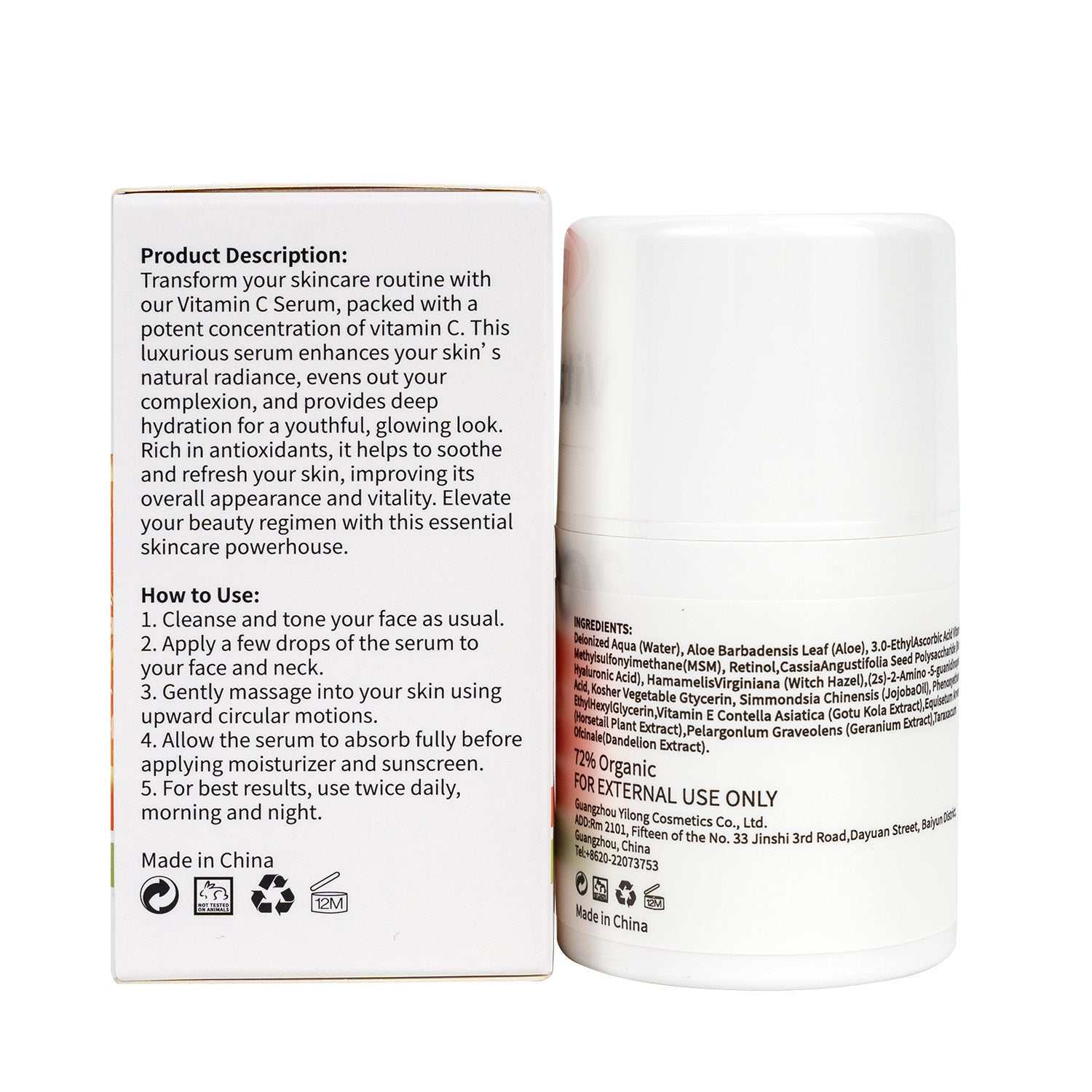 Vitamin C Face Serum Ingredients