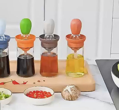 Kitchen Utensils Set with Oil glass bottle